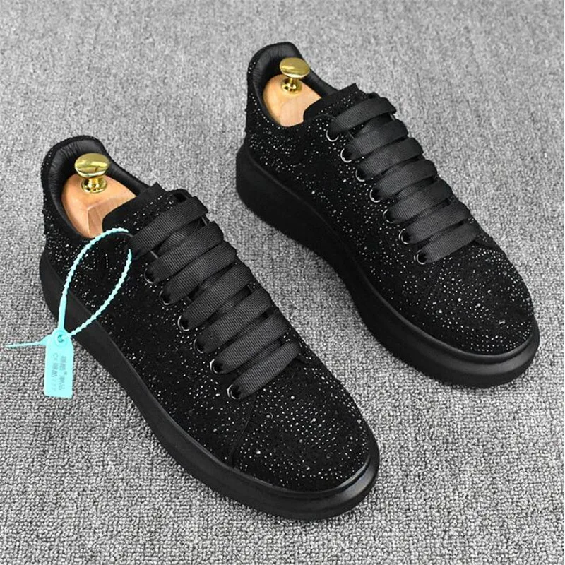 

Кроссовки мужские черные, на платформе, в стиле панк, хип-хоп, повседневные кроссовки