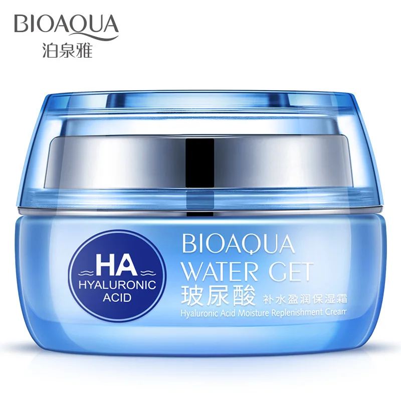 

Bioaqua HA Hyaluronic Acid Water Gel Day Creams Moisturizing Face Cream Hydrating Anti Aging Whitening Smooth Skin Care