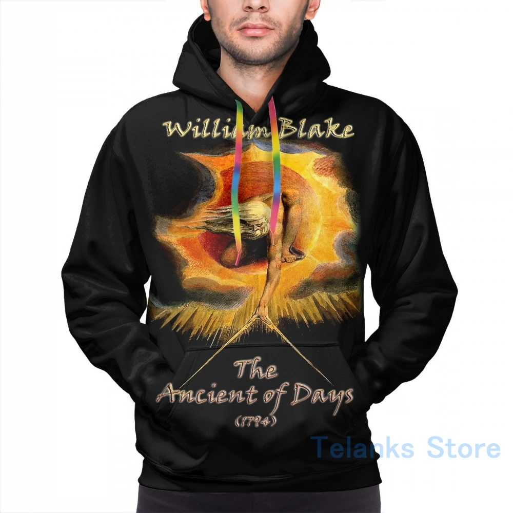 Мужские толстовки свитшоты для женщин Забавный Вильям Блейк Бог древние времена