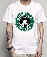 pulp fiction mia wallace barista coffee t shirt men black short sleeve cotton hip hop t shirt print tee shirts