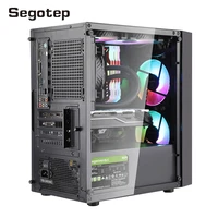 segotep pc case gamer complete chassis water cooling position m atx cpu motherboard position acrylic transparent side panel