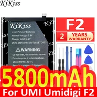 for umi umidigi 5800mah battery for umi umidigi f2 phone high quality replacement backup batteria for umi umidigi f 2 umidigif2