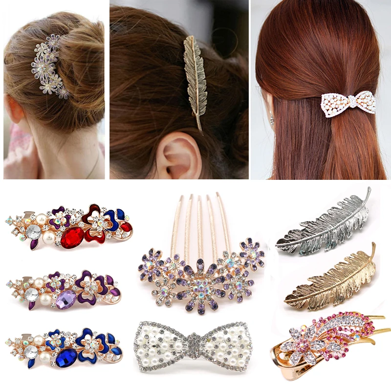 

1Set Colorful Pearl Hairpins Women Girls Elegant Hair Clips Pin Barrettes Accessories Hairclip Hairgrip Headdress Headwear