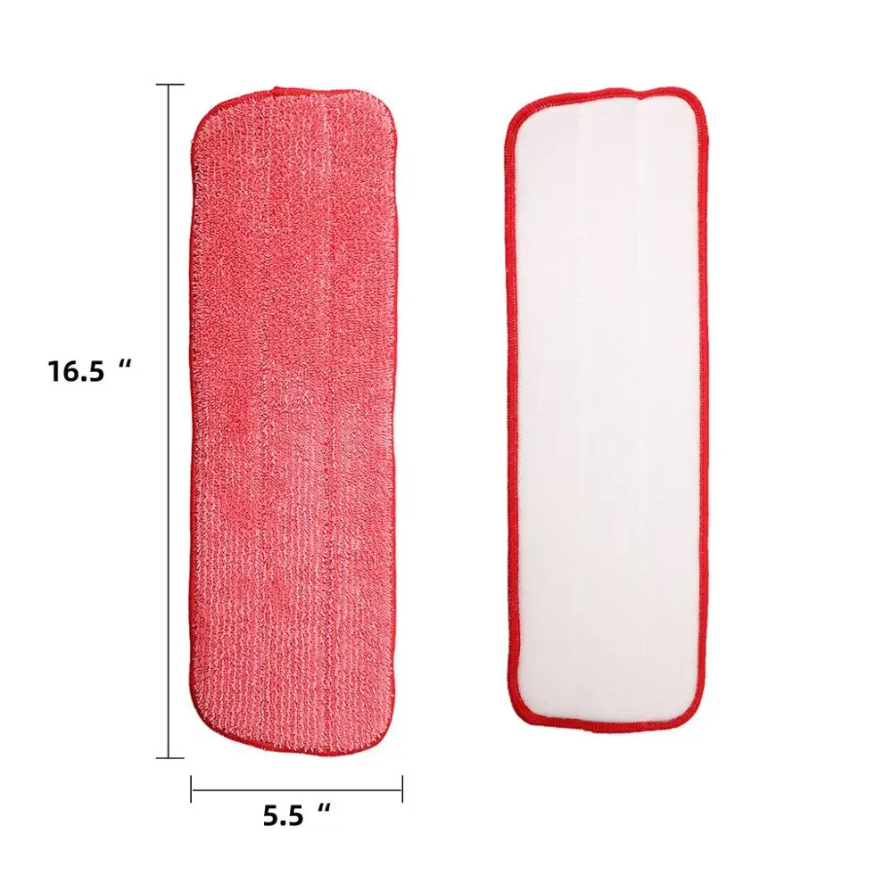 Подушечки Cleanhome из микрофибры для швабры-распылителя сменные моющиеся насадки