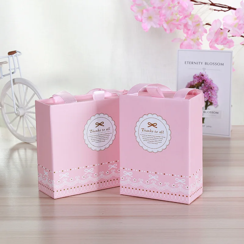 

AVEBIEN New Portable Drawer Type Wedding Candy Box Wedding Small Fresh Letters Label Gift Packaging Box шкатулка для украшений