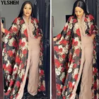 Женский комплект одежды из двух предметов в африканском стиле Дашики, длинное платье и брюки, наряды, вечерние платья больших размеров, лето 2021