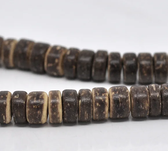 DoreenBeads 4 нити натурального цвета деревянные бусины из кокосового ореха ручной