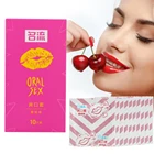 Латексные презервативы VATINE для мужчин, презервативы для орального секса со вкусом вишни, безопасная контрацепция, 10 шт.кор.