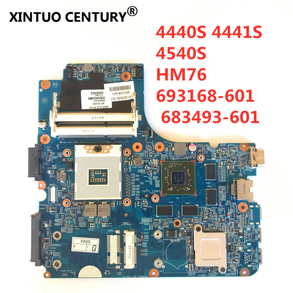 Оригинальная материнская плата 683493 001 для HP 4440s 4441s 4740s 4540s HM76 601 HD7650M 1 Гб ноутбука