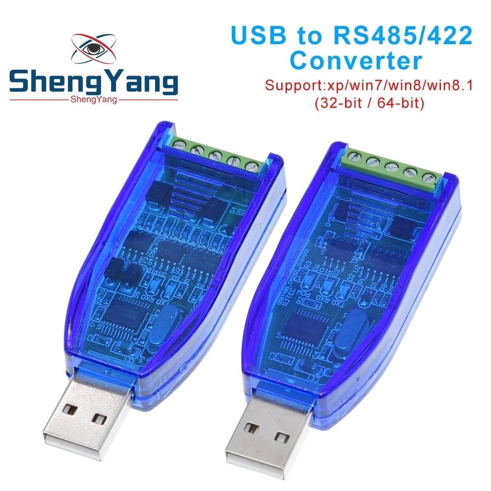 Промышленный преобразователь USB в RS485 422 CH340G, преобразователь с защитой от обновления, совместим со стандартным RS-485 A, Модуль платы разъема