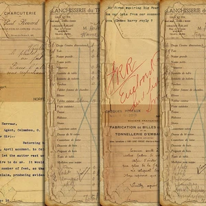 Наклейка для скрапбукинга, 4, шт.упак., A5, винтажная, с английскими буквами