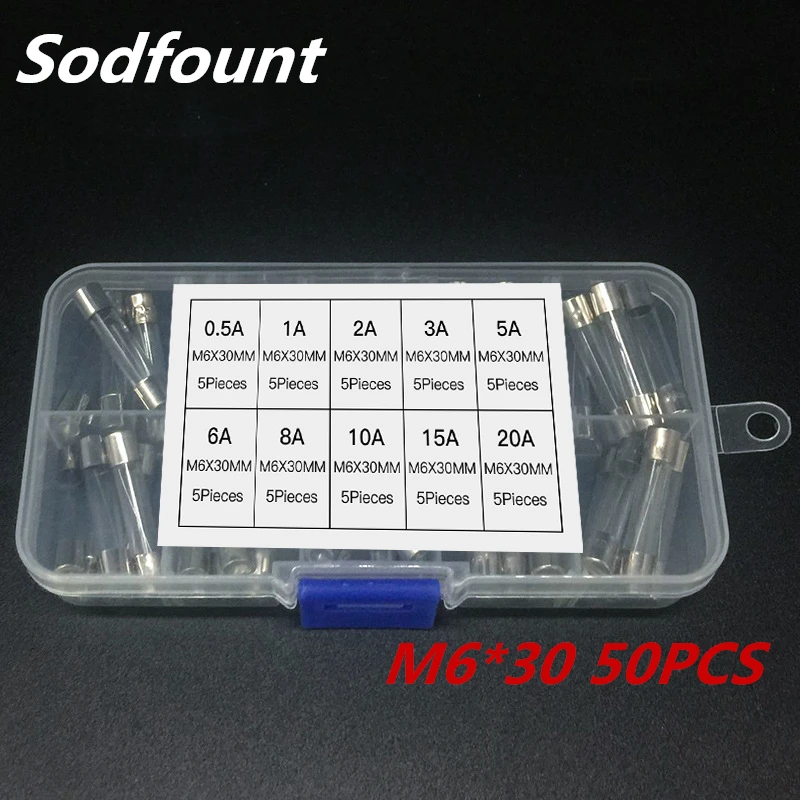 Стеклянная трубка с быстрым выдувом 5*20 мм 6*30 Стандартный комплект стеклянных