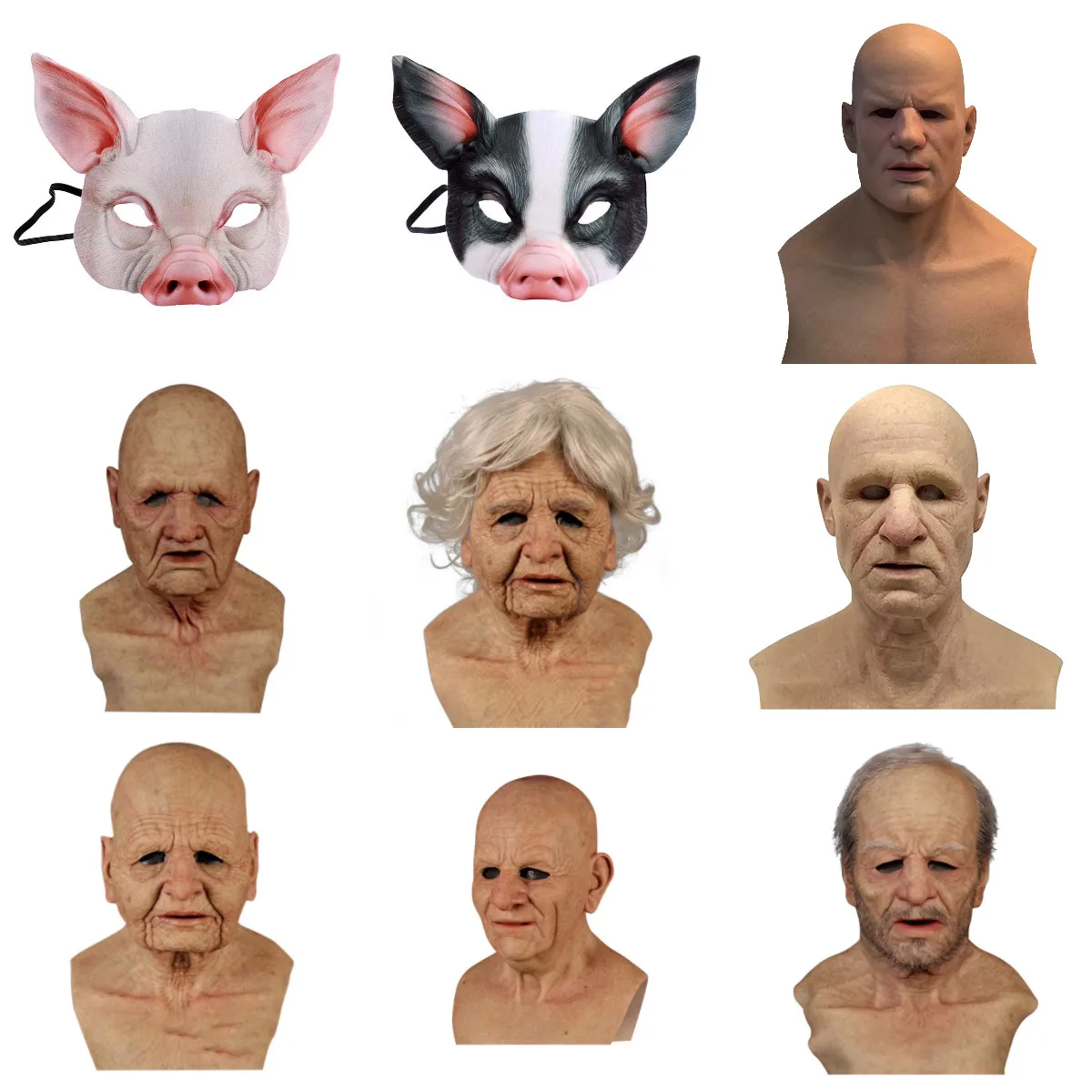 Страшная маска из латекса для мужчин и женщин страшная забавная на всю голову