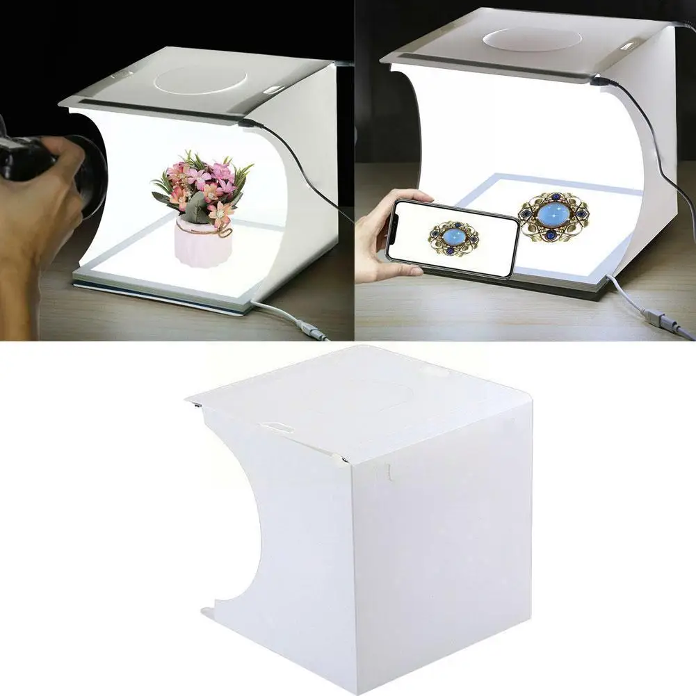 

1set Portable Photo Studio Photography Light Box Adjustable Set 6colors New 2021 Lighting Studio Accessories Backdrop Small Y6h4
