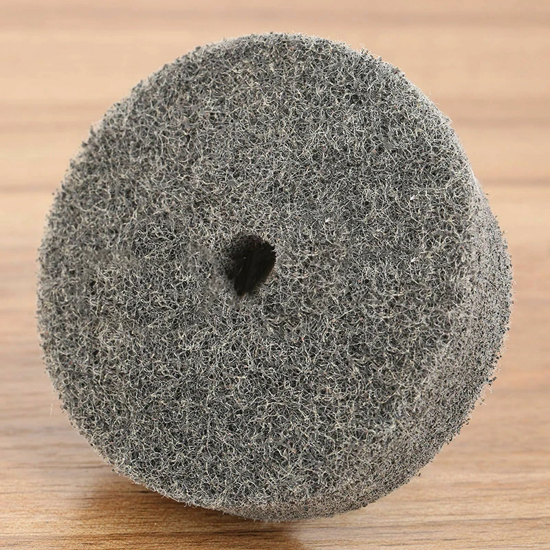

New Arrival 1pc 3\" Gray Fiber Abrasives Polishing Buffing Wheel Pad For Metal Ceramic Glass With High Quality