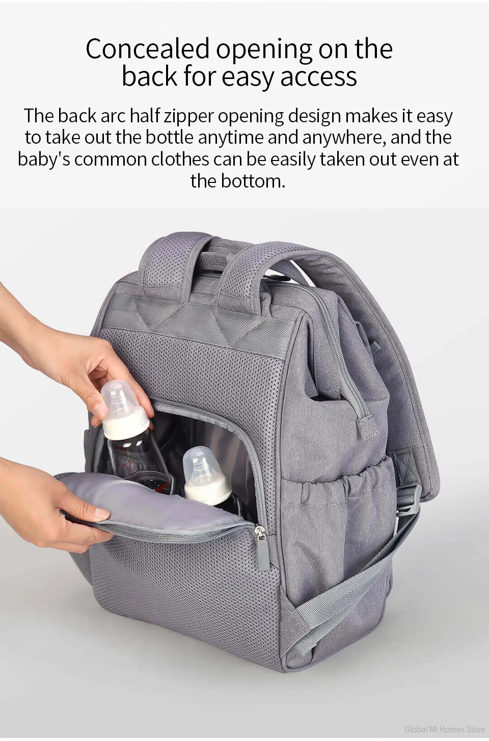 Xiaomi Youpin XiaoYang Multifunctional Daddy Mather Bag Shoulder Bag Mom Bag Fashionable Multifunctional Out Waterproof fabric