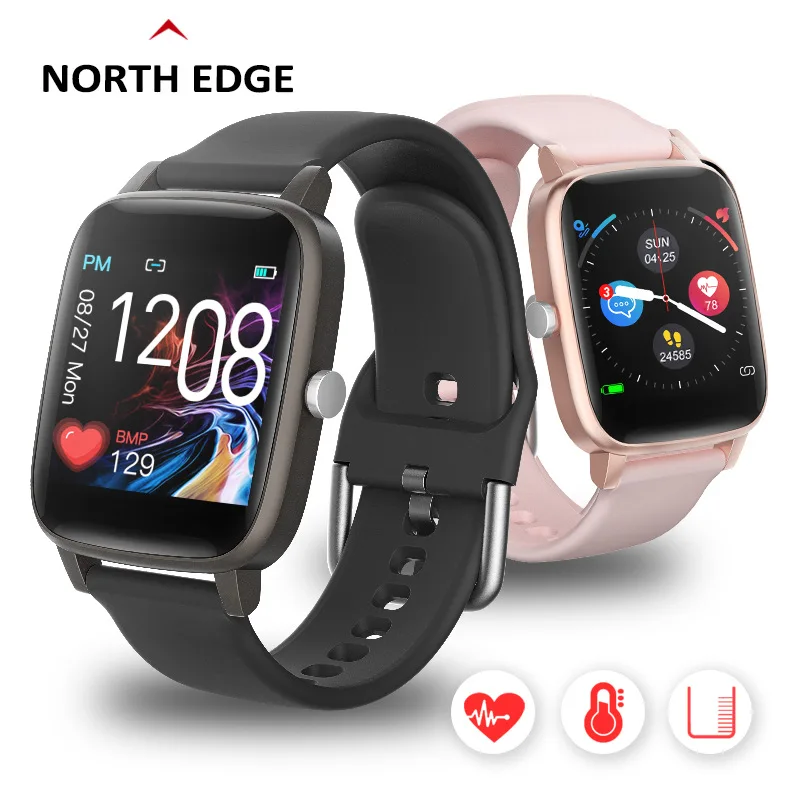 NORTH EDGE 2020 Smart Watch Men's and Women's Watch Screen Glass Protective Film 1 piece of silver: 35mm black: 36mm gray: 37mm