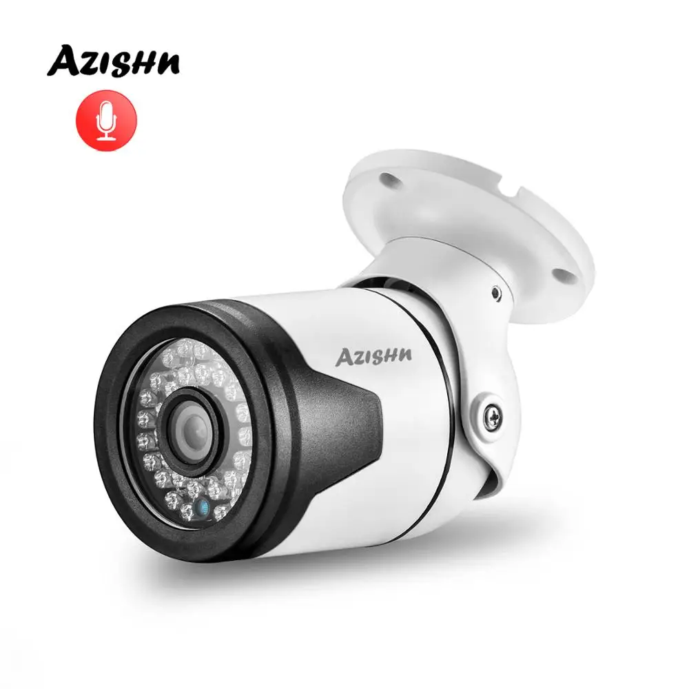 IP камера видеонаблюдения AZISHN 2 МП 1080P 1/2 дюйма SC4239 POE с микрофоном|Камеры