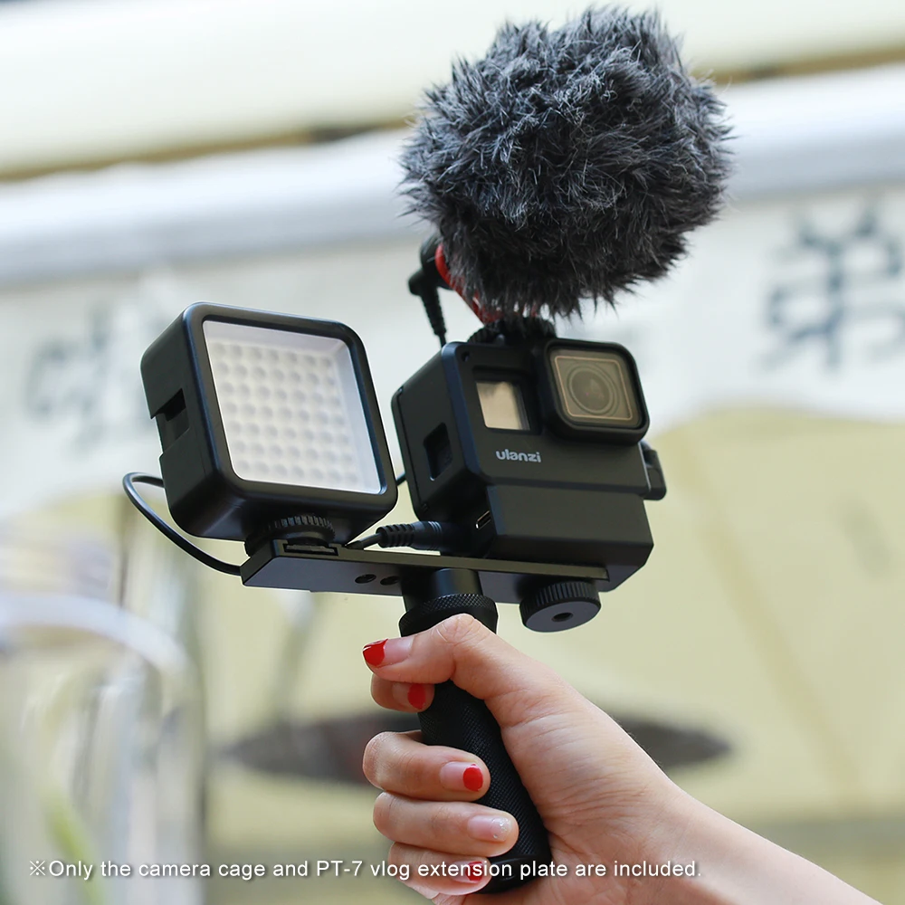 Защитный чехол Ulanzi V2 Pro для спортивной камеры Vlog с 52 мм адаптером микрофона GoPro Hero 7