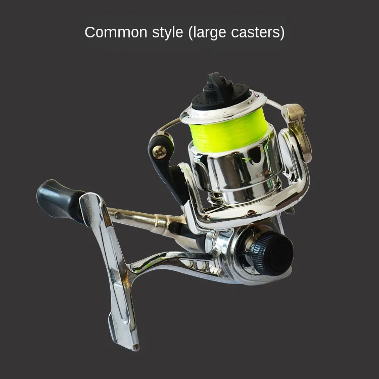 4.3:1 Outdoor Mini Metal Body Small Spinning Wheel Throwing Fishing Line Wheel Fishing Line Rocker Fishing Gear Fish Tools