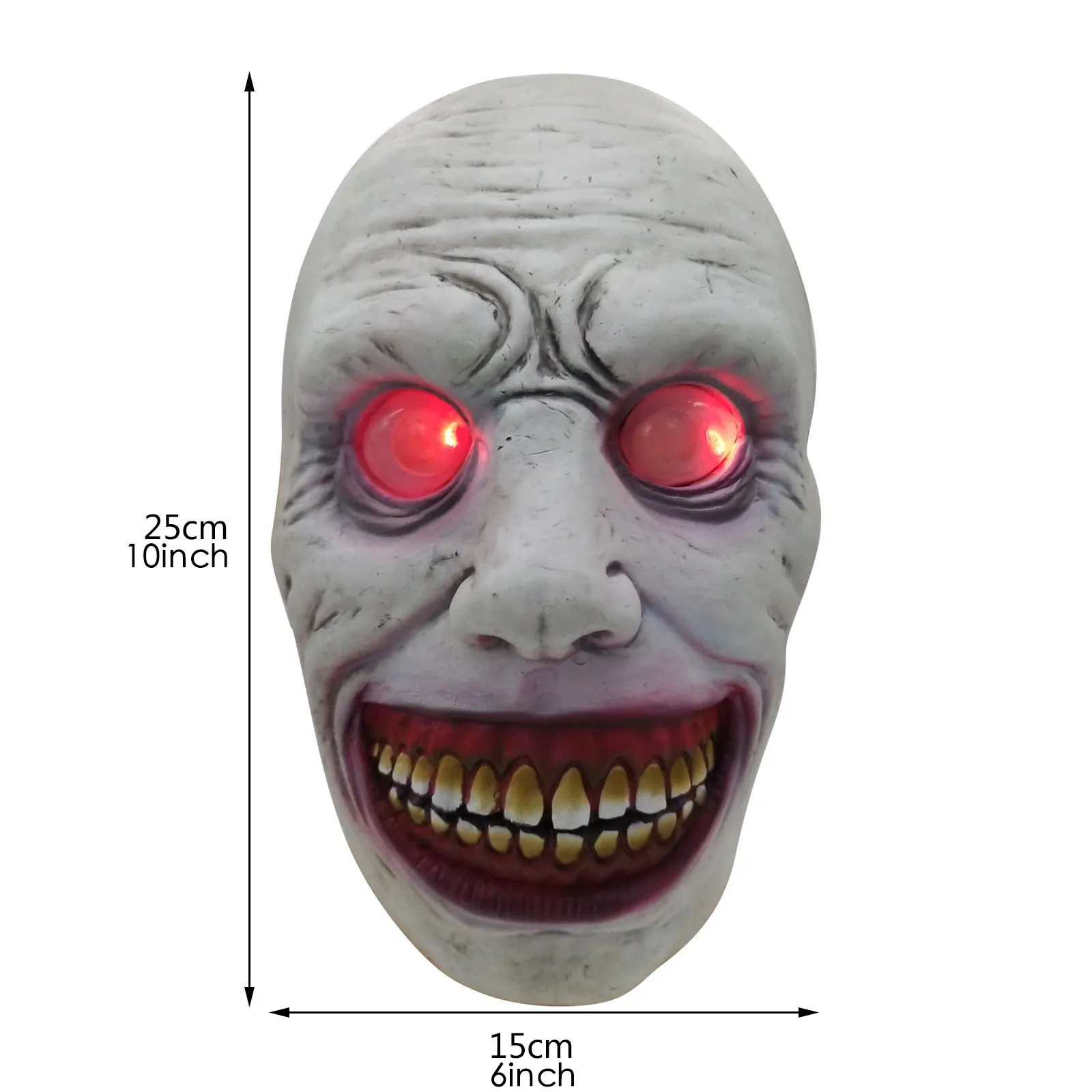 

Creepy Luminescent Red Eyes Halloween Mask Smiling Demons Scary Halloween Mask Cosplay Scaryn Costume Party Props Hoilday