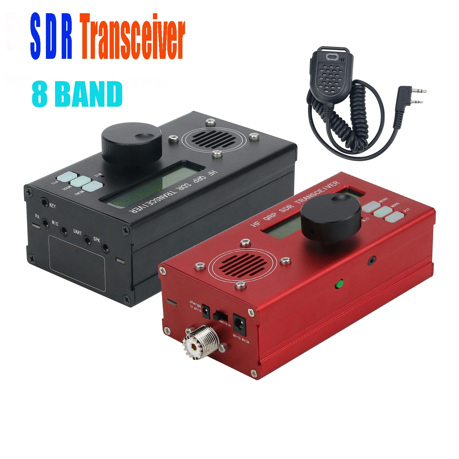 10 Вт Max uSDX 8-полосный SDR все режимы USB LSB CW AM FM HF SSB QRP приемопередатчик с батареей |