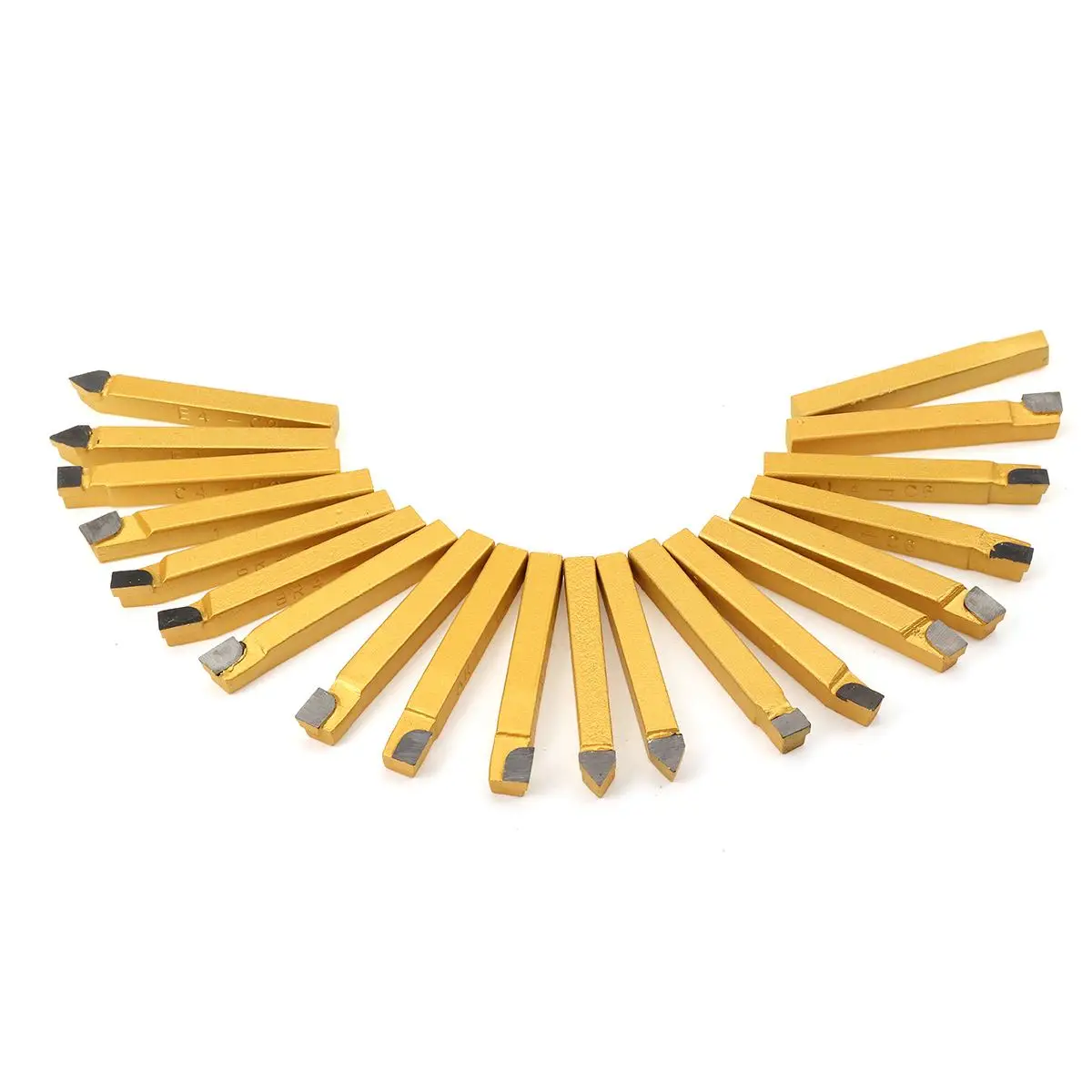 

20PCS 1/4'' or 3/8'' Carbide Tip Cutting Turning Boring Bit Mini Metal Lathe Tool Set Carbide for Metal Working Lathe Thread