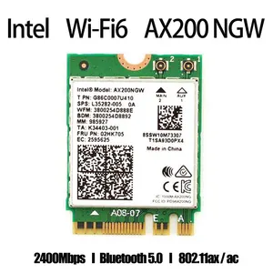 wireless 2400mbps wifi 6 intel ax200 802 11axac dual band 2 4ghz5ghz m 2 bluetooth 5 1wifi network card notebook adapter free global shipping