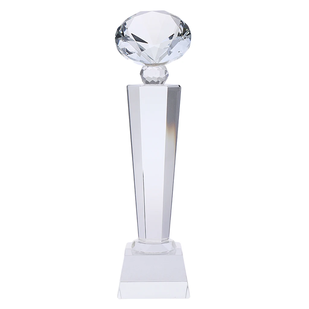

Crystal Quartz 27cm DiamondTops Trophy Award for Soprts Competition Winner