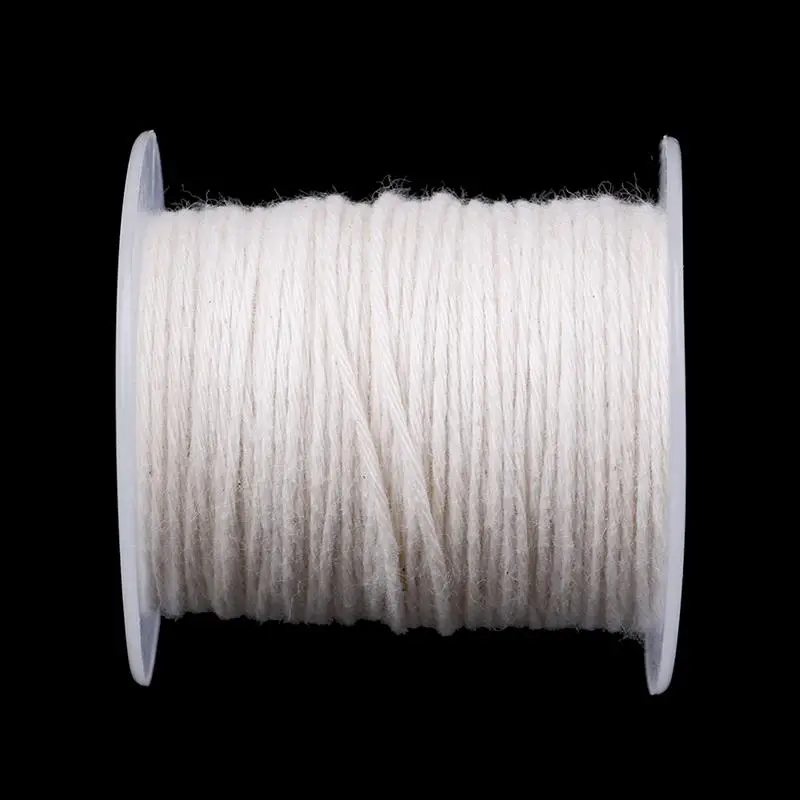 61 м белая бежевая искусственная витая веревка свеча фитили восковая сердцевина