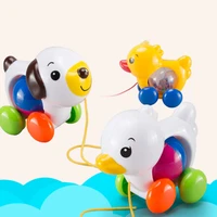cute pull toy outdoor toys little duck puppy infant toddler rope baby toys rattles stroller toy jk993440