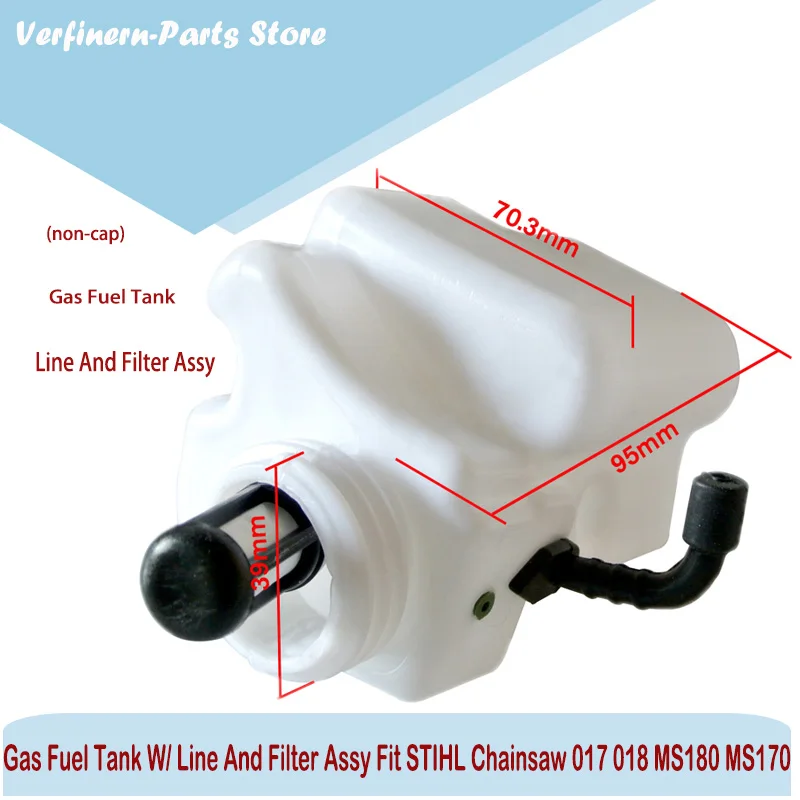 

Gas Fuel Tank W/ Line And Filter Assy Fit STIHL Chainsaw 017 018 MS180 MS170 1130-350-0411 Replaceable Auxiliary Parts