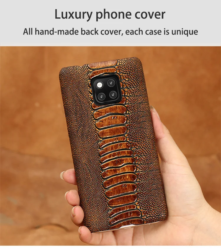 Чехлы для телефонов huawei P10 P20 P30 Lite mate 9 10 20 lite Pro Case Ostrich Foot текстурированное покрытие для Honor 8X9 10 V20 P Smart case