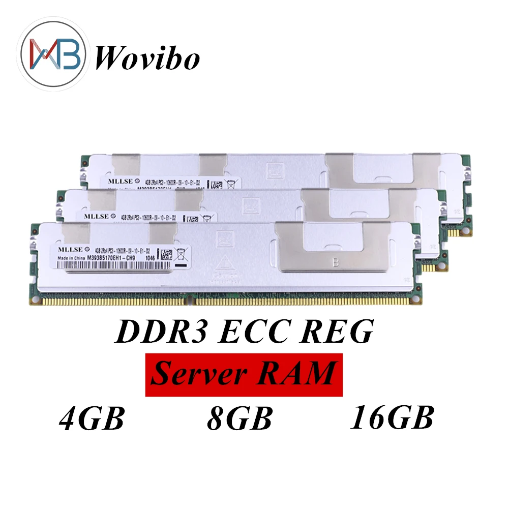 ОЗУ для компьютера с радиатором DDR3 ECC REG 4 ГБ 8 16 1333 1600 МГц Intel ЦП Xeon X58 X79 X99