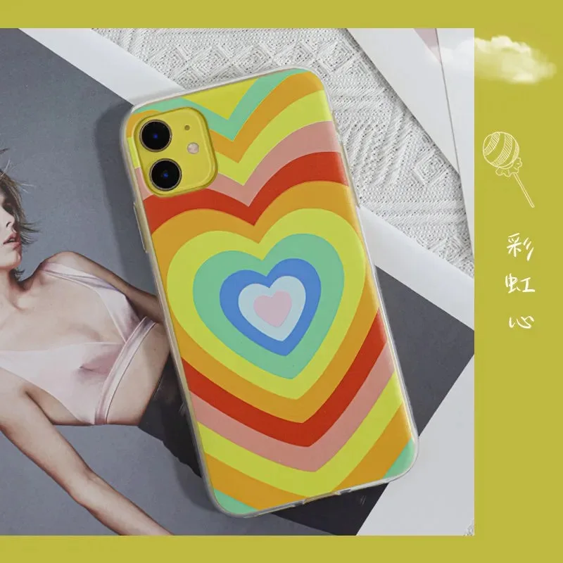 

phone cover cases for iphone 6 6S 7 8 Plus X Xs Max XR 11 12 MINI Pro Soft Silicone Latte Love Coffee Heart