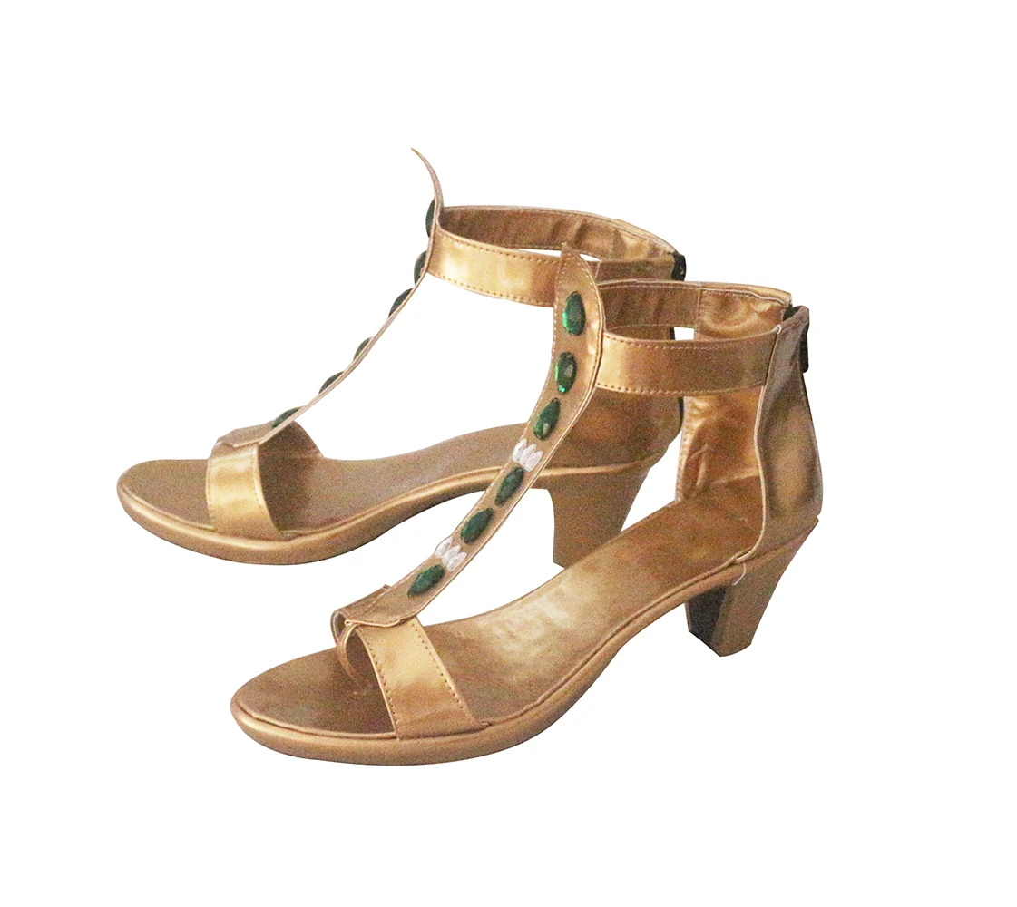 Обувь принцессы жасмин Косплей фильм Аладдин Жасмин косплей сандалии золотая