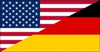 usa germany dual flag sticker half german half american stickers for cars motos laptops industry