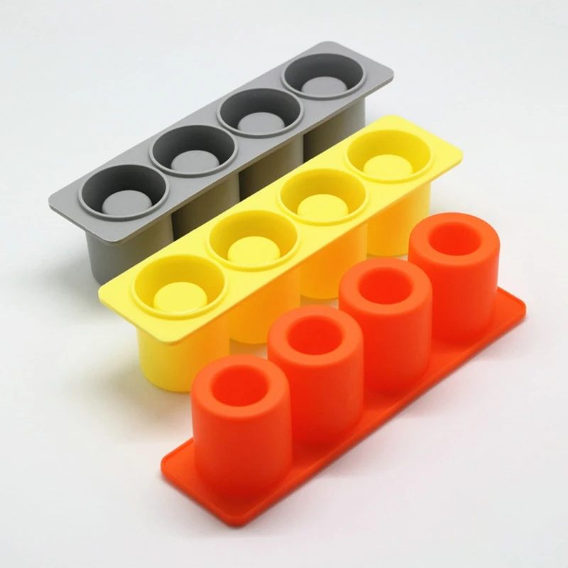 

Форма M2EA для суккулентов, горшков, бетона, 4 отверстия, поделки, держатель для ручек, глина, силиконовая форма, кашпо из цемента, формовочный и...