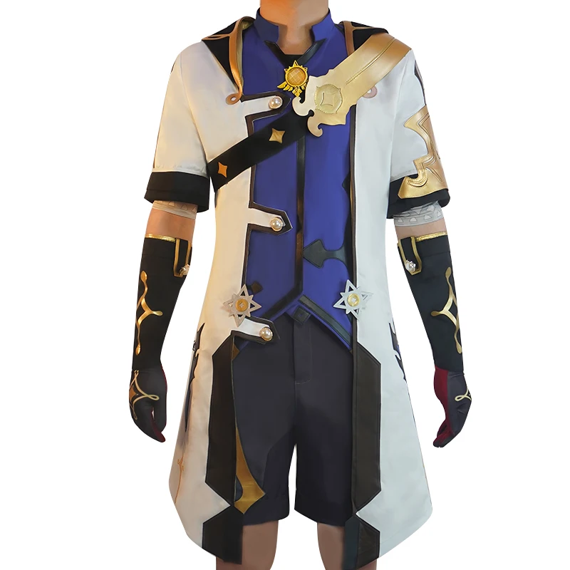 

Captain Genius Albedo Game Genshin Impact Cosplay Project Costumes Halloween Adult Cos Windbreaker Male Shirt Prop Accessories