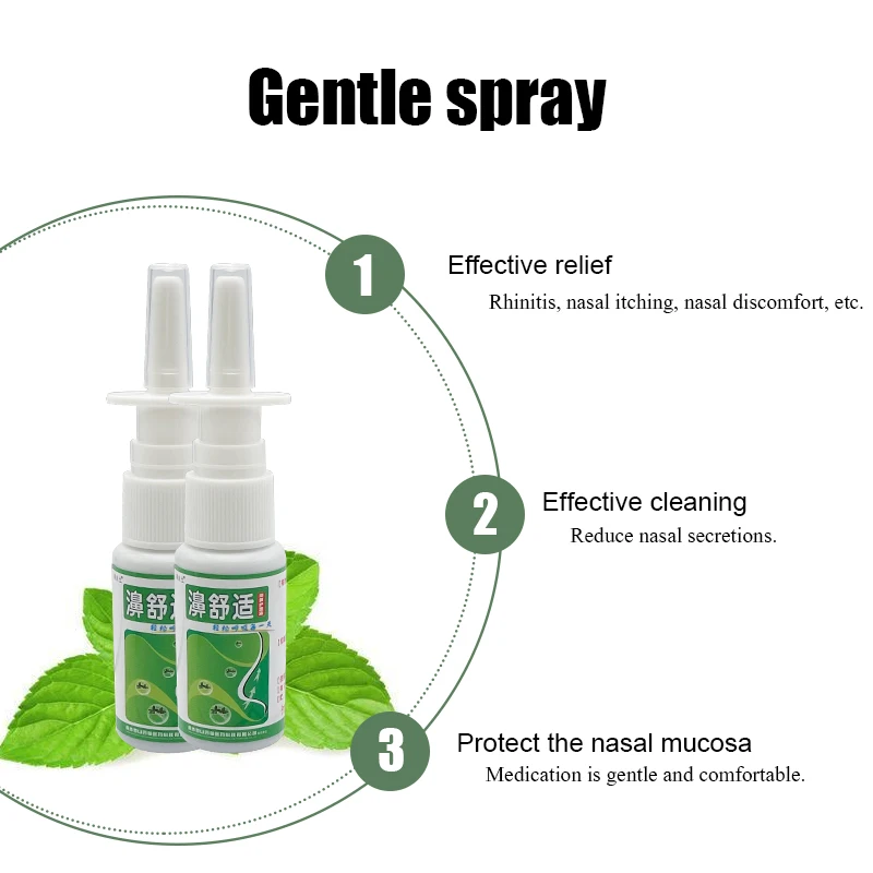 Спрей для комфортного носа при рините и синусите очищает ухаживает за носовыми