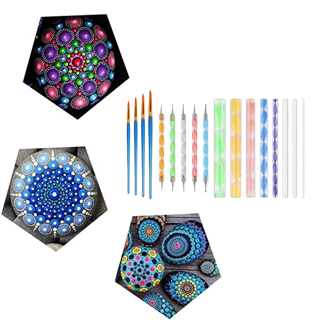 Набор инструментов для закрепления камней набор рисования ручка кисти трафарет