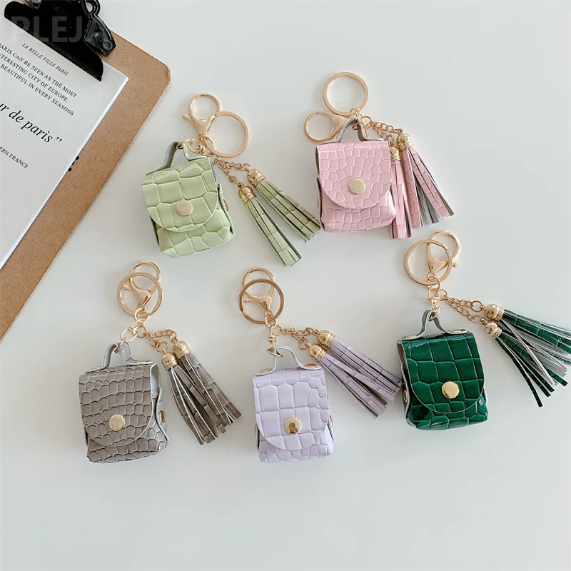 

Роскошный кожаный чехол с текстурой змеиной кожи для наушников Apple AirPods 1 2 3 Pro, мягкий чехол для наушников Air pods, чехол для наушников