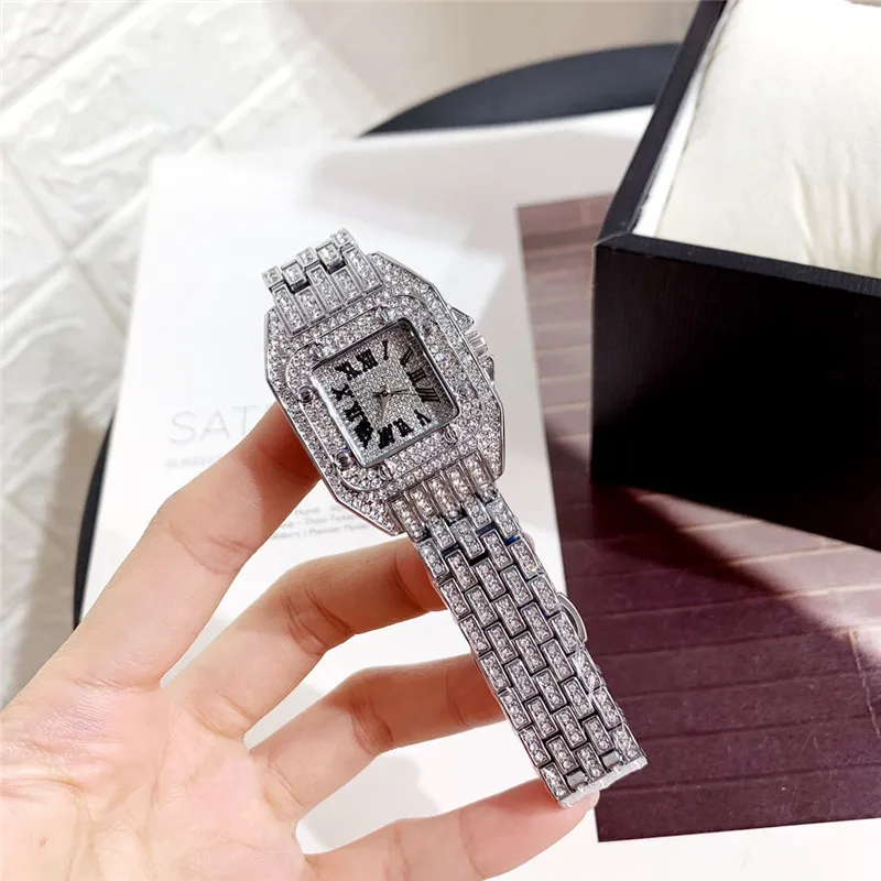 Часы наручные унисекс для мужчин и женщин модные люксовые Серебристые с