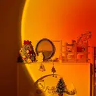 Светодиодная лампа-Закат для спальни, гирлянда, светодиодный светильник, лампа-Закат, Подарочная настольная лампа-Луна, лампа-проектор с закатом