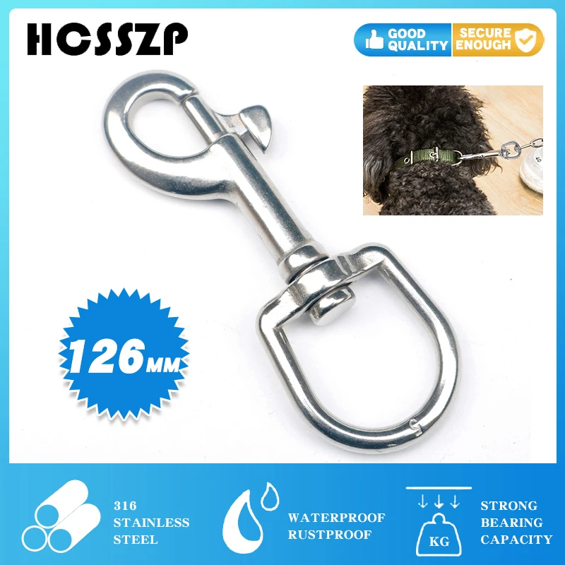 126 мм рым болт с поворотной проушиной защелкивающиеся Крючки из нержавеющей