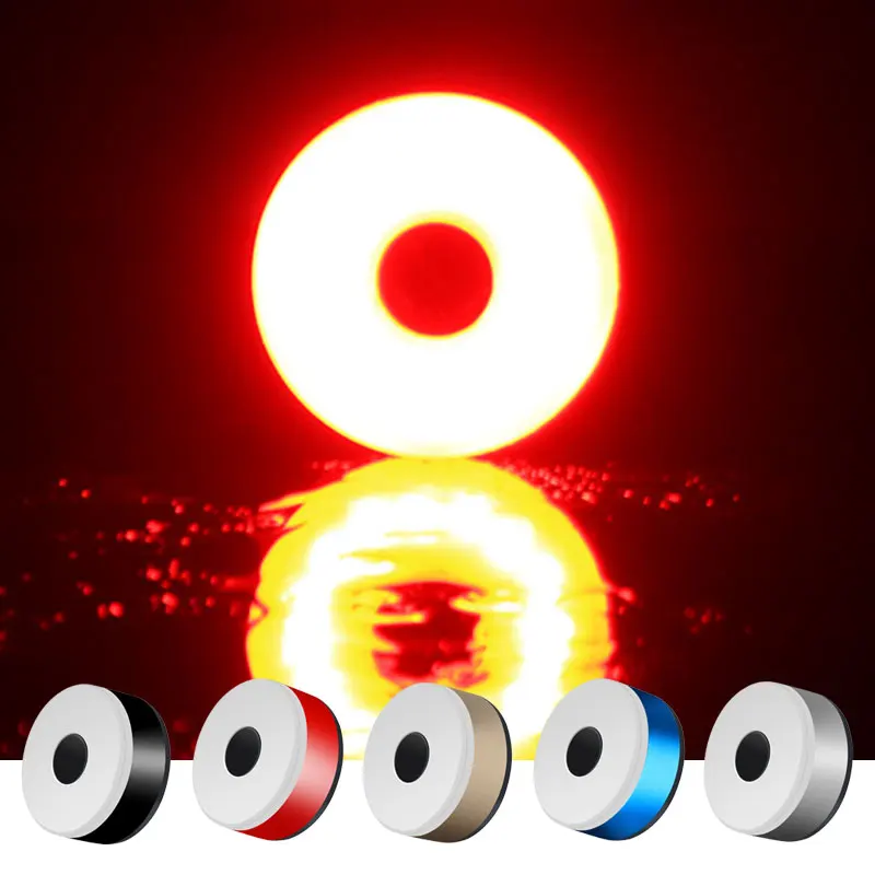 Hot Bicycle Rear Light Round Chasing 5 Modes Excellent Cycling Visual Warning Lamp USB LED COB Lantern Seatpost Belt Mount | Спорт и