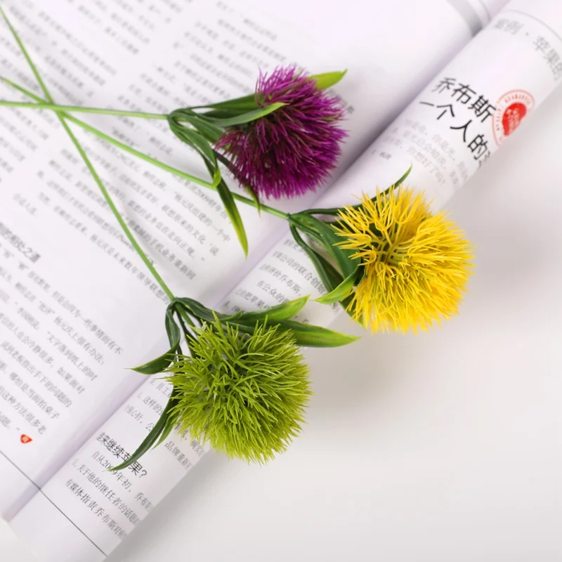 5 шт. искусственный цветок пластиковая Одуванчик ваза для украшения интерьера