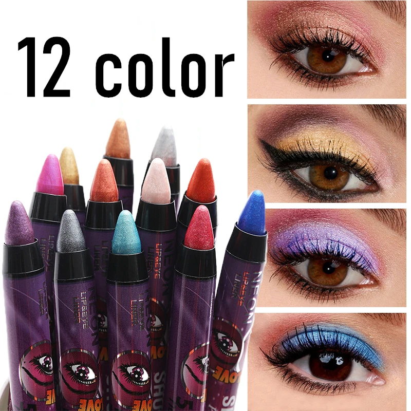Карандаш для век Профессиональные Тени 12 цветов | Красота и здоровье