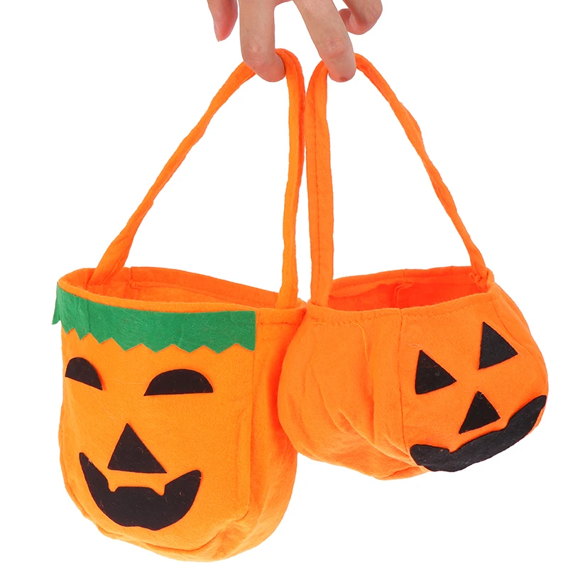 Хэллоуин складной конфеты Улыбка Тыква мешок личности подарочная корзина с