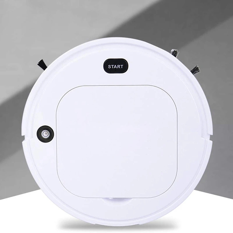 

4-In-1 Rechargeable Automatic Smart Robot, Vacuum Cleaner er Mop Humidifier, Extremely Low Noise, and Strong Suction (White